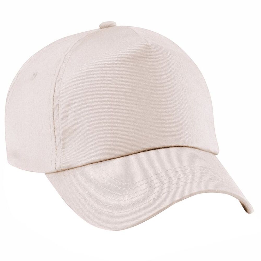 Beechfield Unisex Plain Original 5 Panel Baseball Cap / Sand